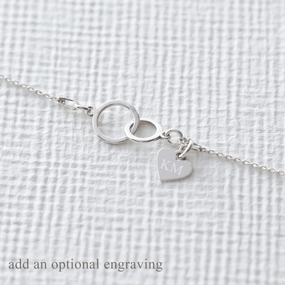 Mother and Daughter Gift - Interlocking Circle Bracelet - Vinci Woman