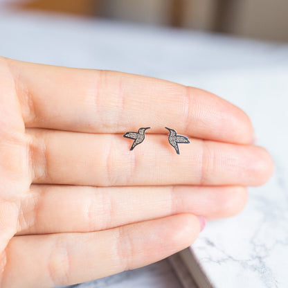 Hummingbird Azure Earrings - Vinci Woman