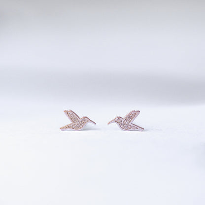 Hummingbird Azure Earrings - Vinci Woman