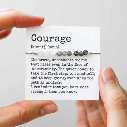 Courage Crystal Cord Bracelet - Vinci Woman