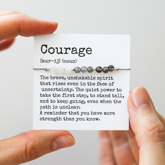 Courage Crystal Cord Bracelet - Vinci Woman