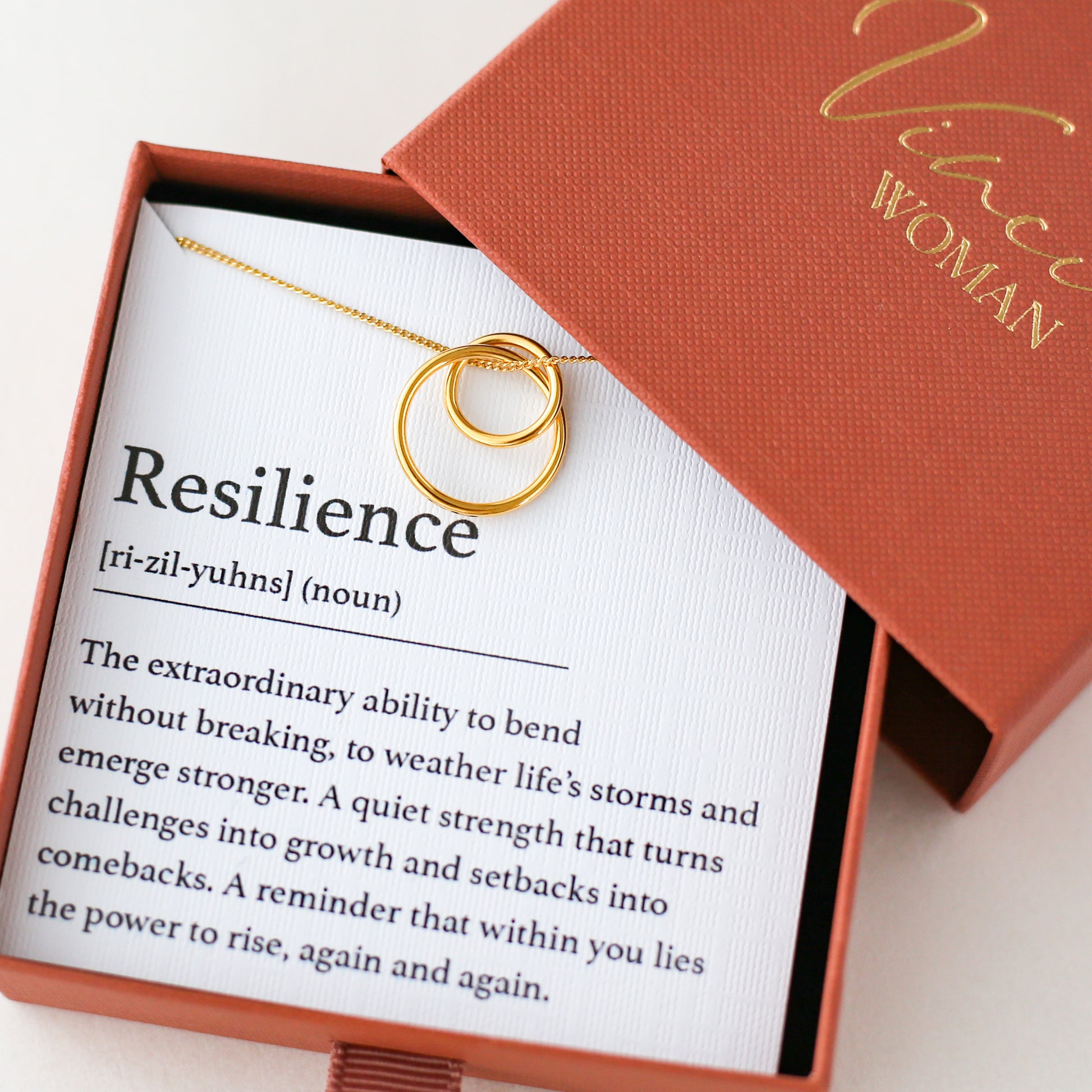 Resilience - Interlocking Circle Necklace - Vinci Woman