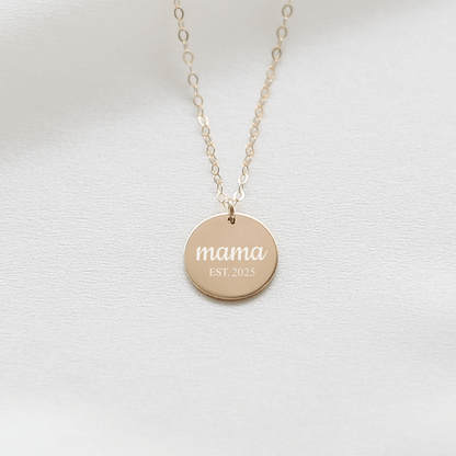 In My Mom Era - est 2025 - Pregnancy Necklace - Vinci Woman