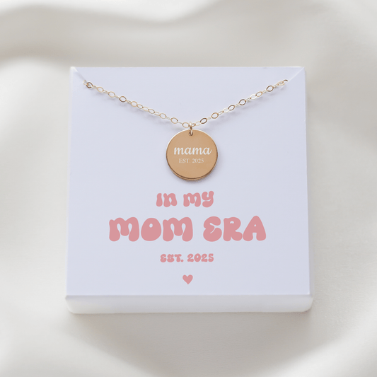 In My Mom Era - est 2025 - Pregnancy Necklace - Vinci Woman