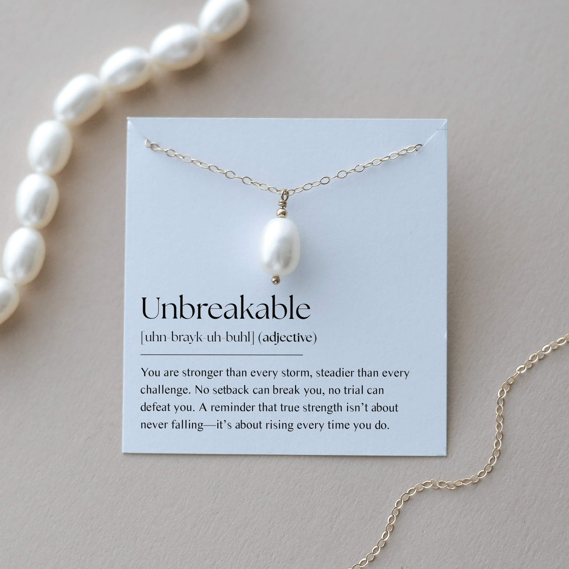 Unbreakable - Pearl Necklace - Vinci Woman