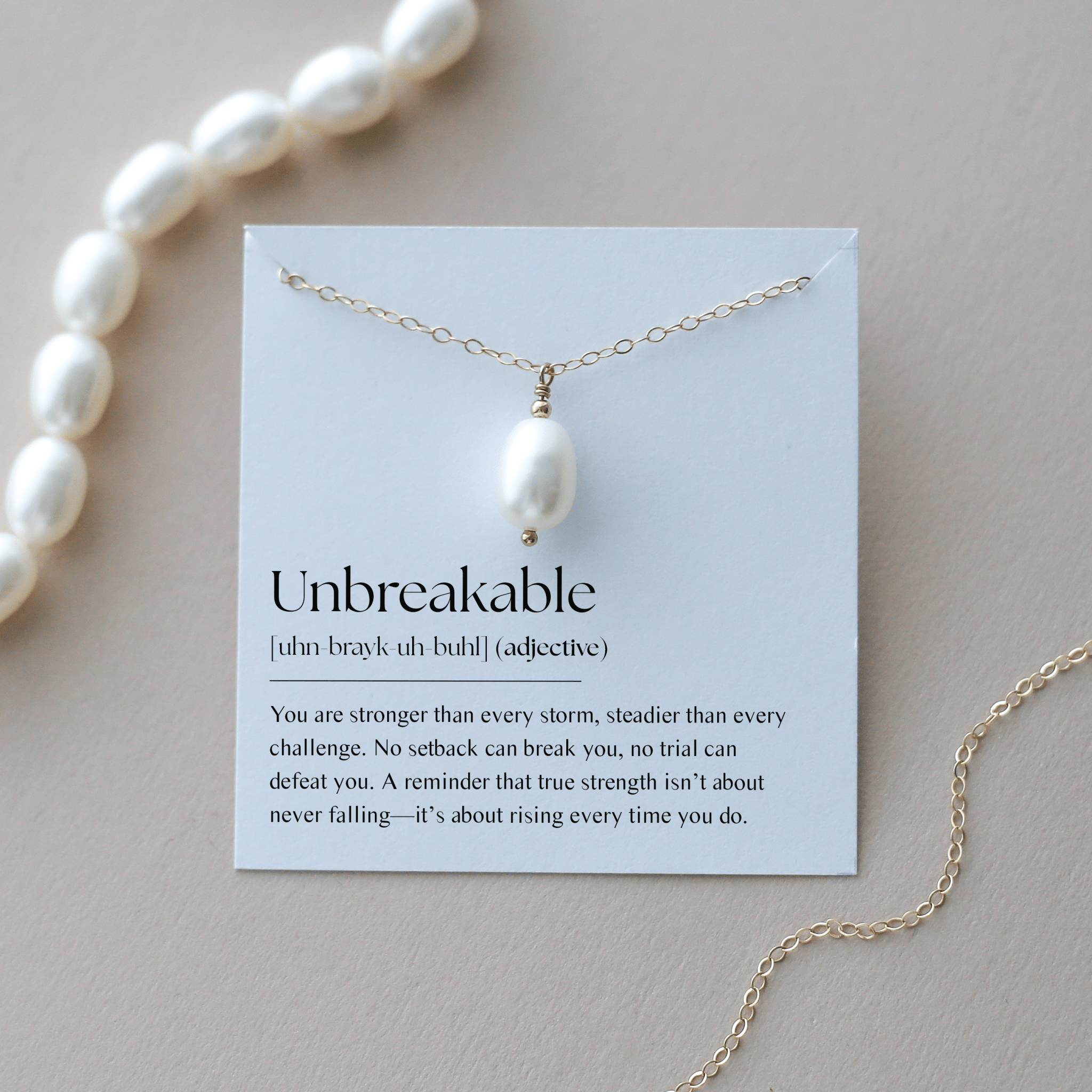 Unbreakable - Pearl Necklace - Vinci Woman