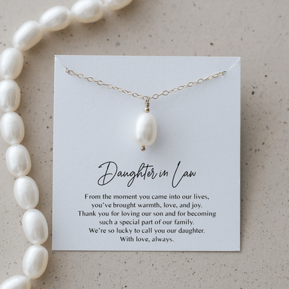 Daughter - in - Law Gift - Freshwater Pearl Necklace - Vinci Woman