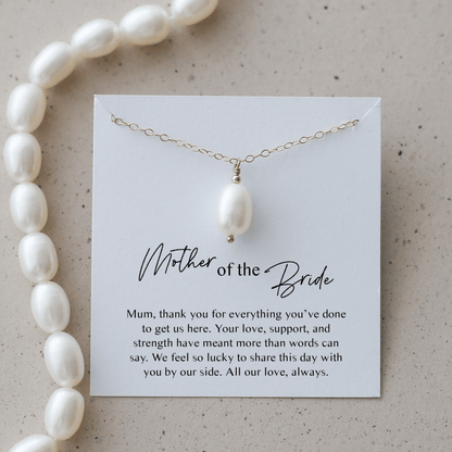 Mother Of The Bride Gift - Freshwater Pearl Necklace - Vinci Woman
