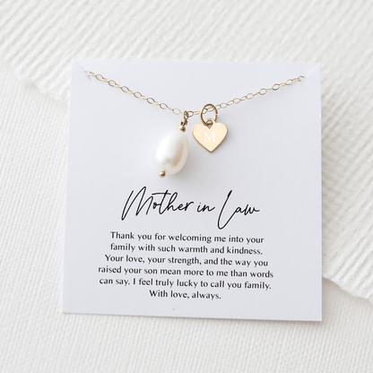 Mother - in - Law Gift - Freshwater Pearl Necklace - Vinci Woman