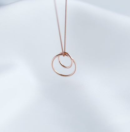 Interlocking Circle Necklace - Mother and Daughter Set - Vinci Woman