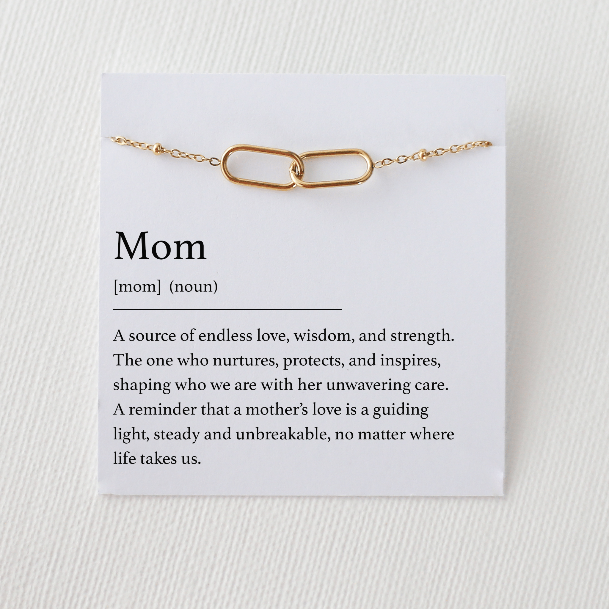 Mom Bracelet - Interlocking Ovals - Vinci Woman