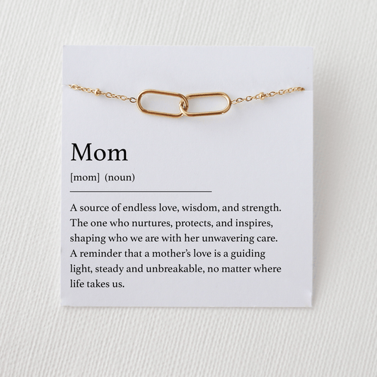 Mom Bracelet - Interlocking Ovals - Vinci Woman