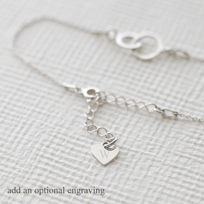 Grandmother & Granddaughter Bracelet – Interlocking Circles - Vinci Woman