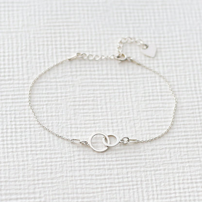 Grandmother & Granddaughter Bracelet – Interlocking Circles - Vinci Woman
