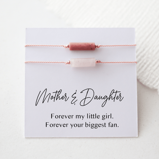 Mom & Daughter Two Matching Crystal Bracelets - Vinci Woman