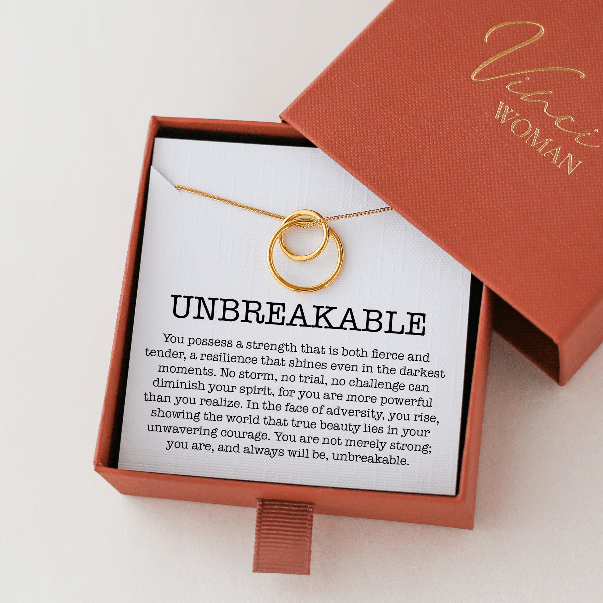 Unbreakable - Interlocking Circle Necklace - Vinci Woman